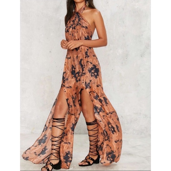 Nasty Gal summer nights flowing jumpsuit - Picture 2 of 4